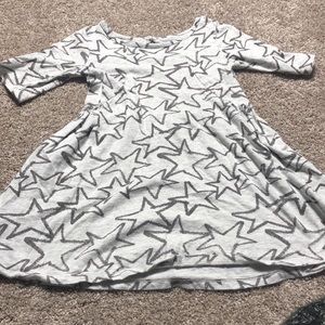 5T Gray Star Dress